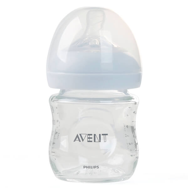 Bình sữa Philips Avent Natural thủy tinh cổ rộng mô phỏng tự nhiên 120ml (SCF671/13)