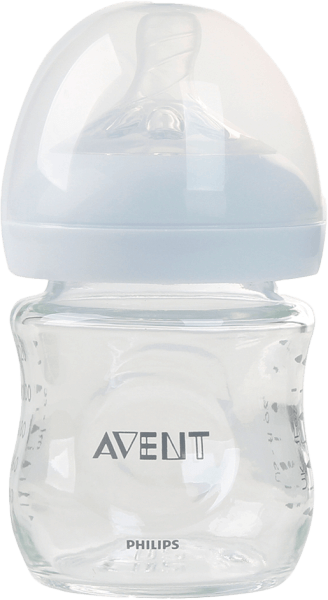 Bình sữa Philips Avent Natural thủy tinh cổ rộng mô phỏng tự nhiên 120ml (SCF671/13)