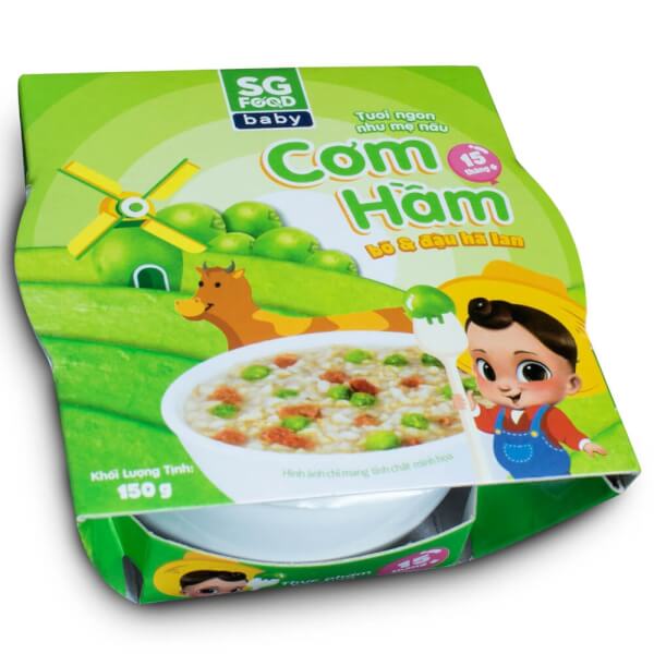 Cơm hầm bò & đậu hà lan 150g