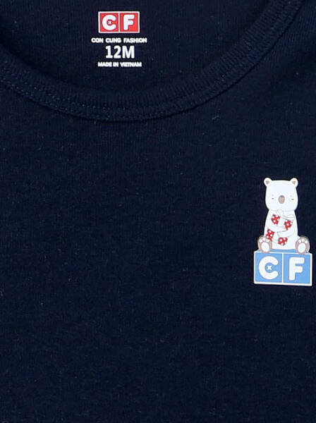 Body bé trai tam giác CF B0420037 (12M,Xanh)