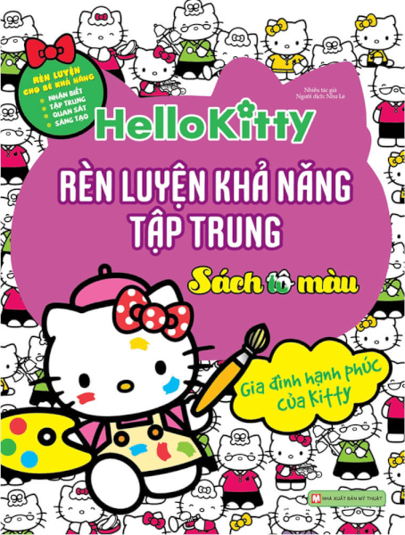 30_Hello Kitty - RLKN tập trung (tô màu) Gia đình hạnh phúc của Kitty