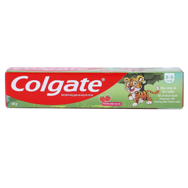 Kem đánh răng Colgate Tiger 40g bé từ 2-5 tuổi