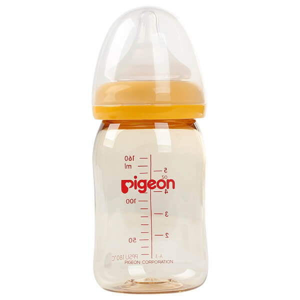 Combo 2 Bình sữa Pigeon nhựa PPSU cổ rộng 160ml