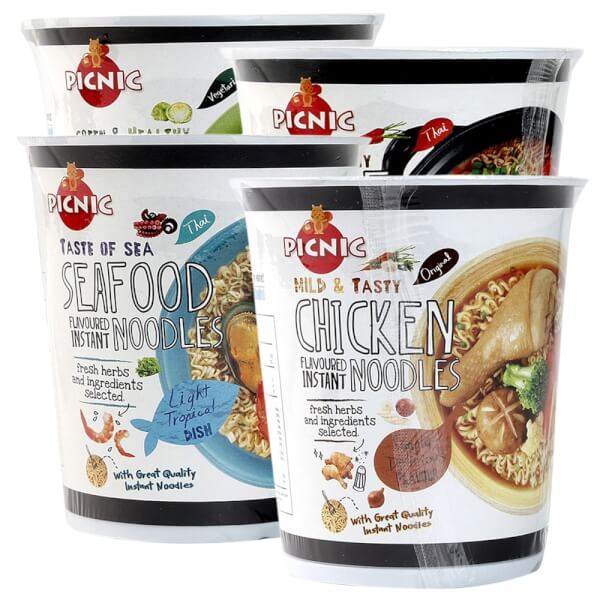 Combo 4 mì ly Picnic vị gà
