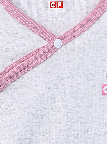 Body bé gái tam giác CF G0420043 (12M,Xám nhạt)