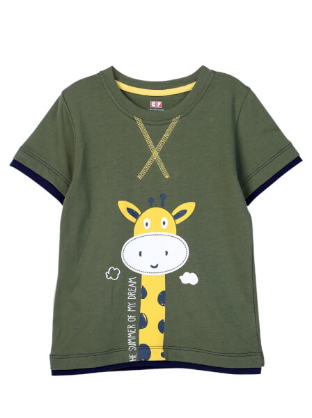 Áo thun bé trai tay ngắn CF B0520012 Xanh