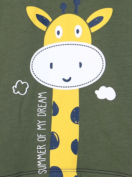 Áo thun bé trai tay ngắn CF B0520012 Xanh