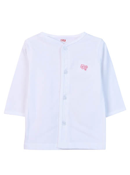 Cặp áo sơ sinh cài giữa tay dài CF I0420006 (Hồng)