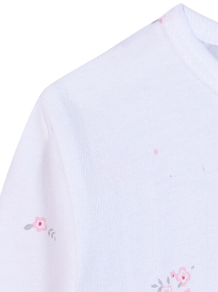 Cặp áo sơ sinh cài giữa tay dài CF I0420006 (Hồng)