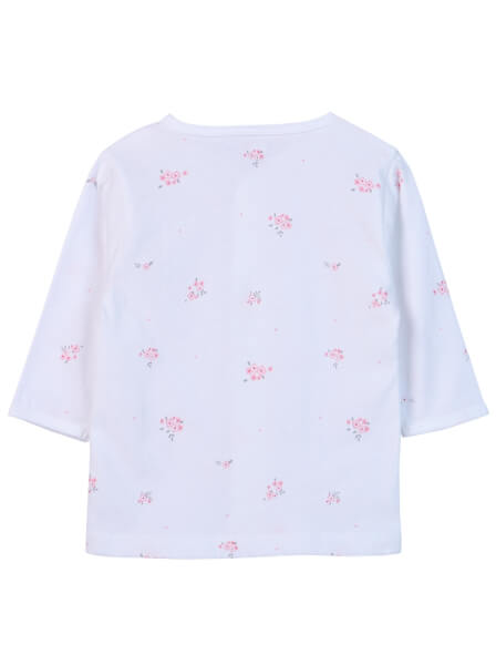 Cặp áo sơ sinh cài giữa tay dài CF I0420006 (Hồng)