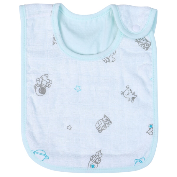 Yếm sơ sinh cài nút 2 cái CF I129017 (1,Xanh ngọc)