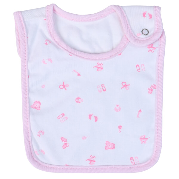 Yếm sơ sinh cài nút 2 cái CF I129017 (1,Hồng)