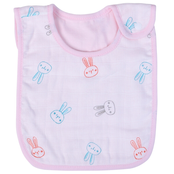 Yếm sơ sinh cài nút 2 cái CF I129017 (1,Hồng)