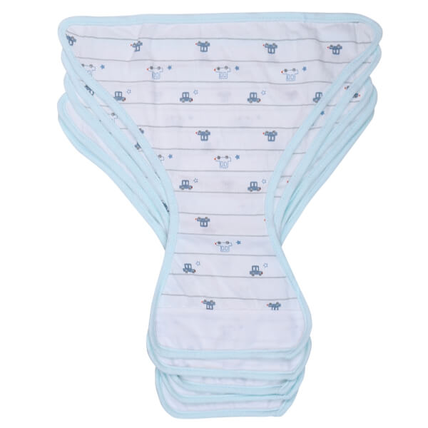 Tã vải sơ sinh dán 5 cái CF I129016 (cỡ 1/2/3,Xanh)