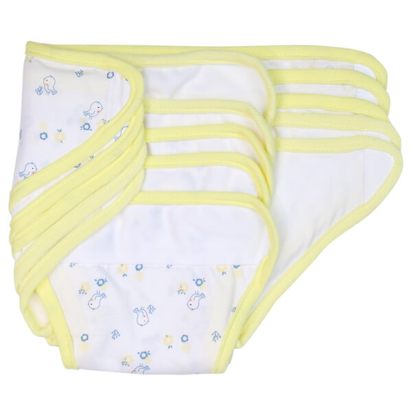 Tã vải sơ sinh dán 5 cái CF I129016 (cỡ 1/2/3,Vàng)