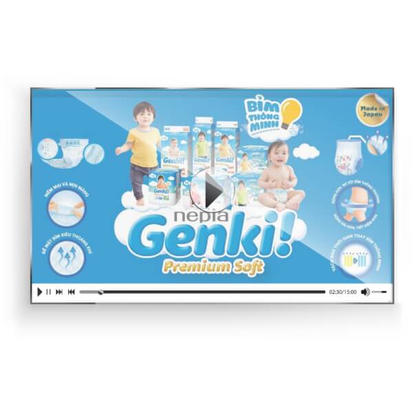 Bỉm tã quần Genki size L 30 miếng (9-14kg)