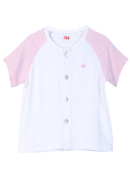 Bộ sơ sinh ngắn vải kháng khuẩn CF I0820013 (3M/6M/9M,Trắng)