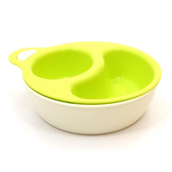 Bát ăn chia ngăn cho bé màu xanh (KBN)