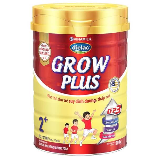 Sản phẩm dinh dưỡng Dielac Grow Plus 2+ 900g (2-10 tuổi)