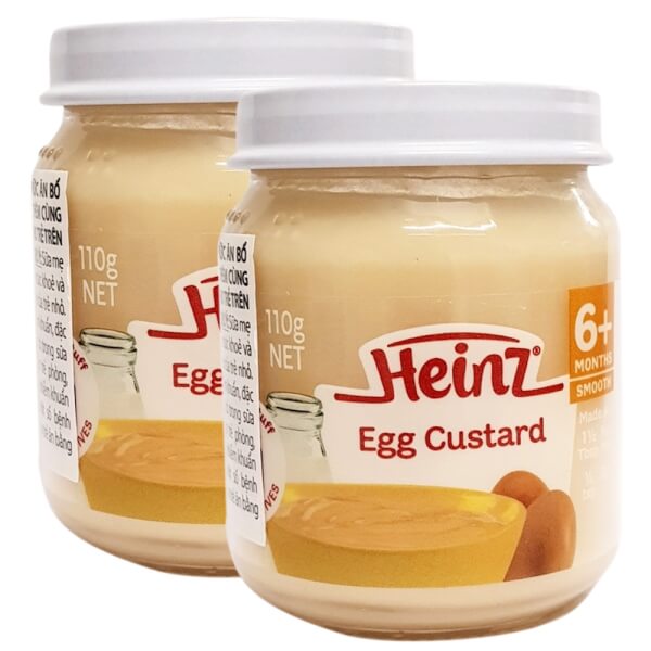 Combo 2 Custard trứng cho trẻ từ 6 tháng tuổi trở lên - Heinz Egg Custard