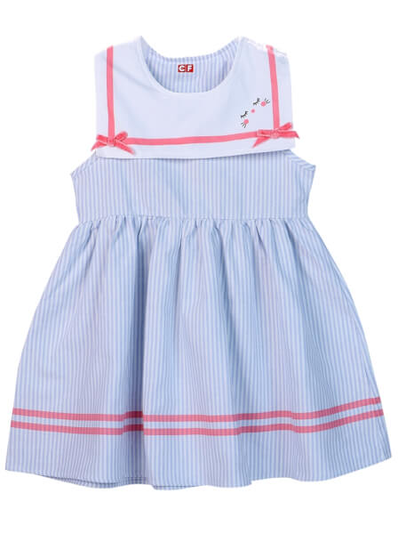 Đầm vải bé gái CF G0520022 Xanh