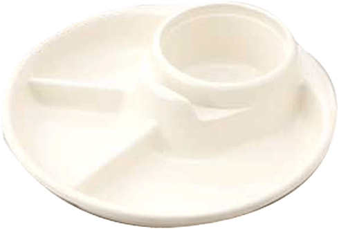 Khay ăn 3 ngăn cho bé có kèm khay để cốc, thìa dĩa (KBN)