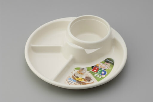 Khay ăn 3 ngăn cho bé có kèm khay để cốc, thìa dĩa (KBN)