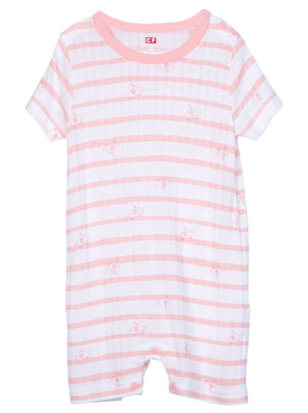 Body bé gái đùi CF G0620002 (3M/6M/9M/12M,Hồng)