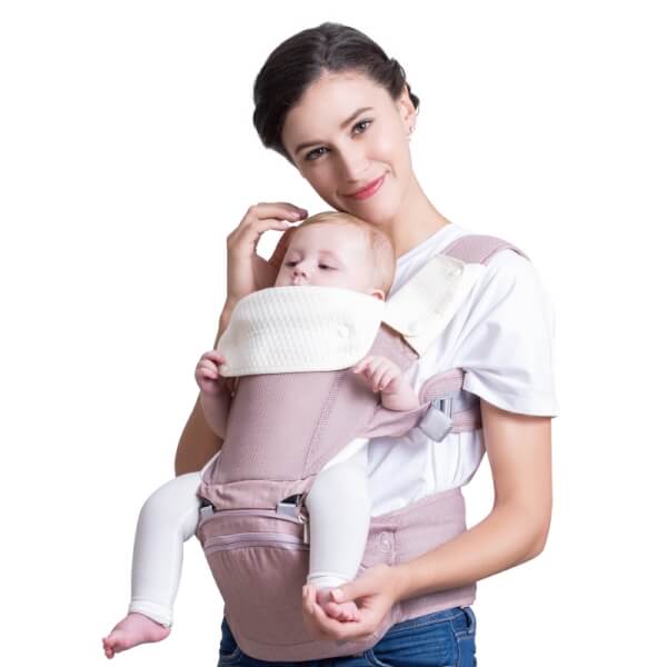 Địu có bệ đỡ cho bé AXT05 BeBéar (hồng)