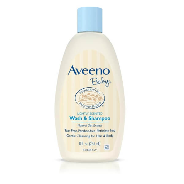 Combo 2 Sữa tắm gội toàn thân cho bé Aveeno Baby Lightly Scented 236ml