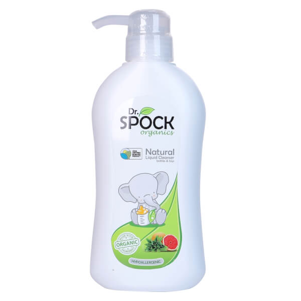 Nước rửa bình sữa Dr.Spock Organics 450ml (mới)
