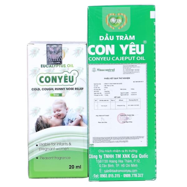 Combo dầu tràm Con Yêu 100ml tặng kèm dầu khuynh diệp