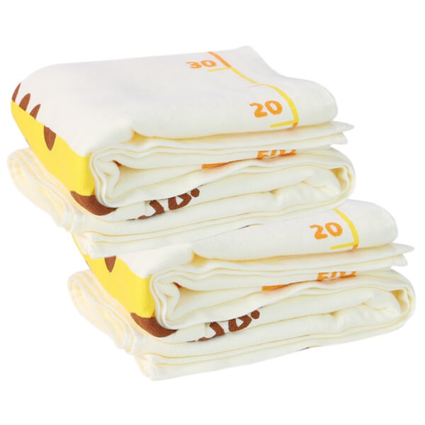 Combo 2 Khăn tắm cotton ConCung Good BM9T màu vàng