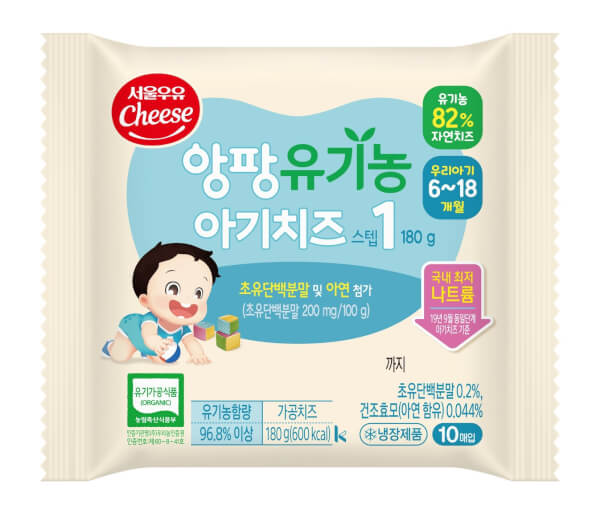 Phô mai hữu cơ tách muối Seoul Milk Step 1 (Giao bao bì ngẫu nhiên)