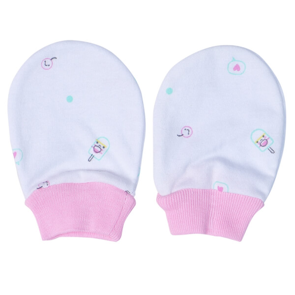 Bộ bao tay chân sơ sinh bo CF I128010 (NB,Hồng)