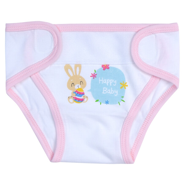 Tã vải sơ sinh dán 5 cái HELLO B&B I0220001 (cỡ S/M,Trắng)