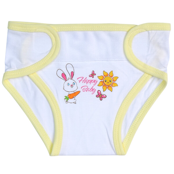 Tã vải sơ sinh dán 5 cái HELLO B&B I0220001 (cỡ S/M,Trắng)