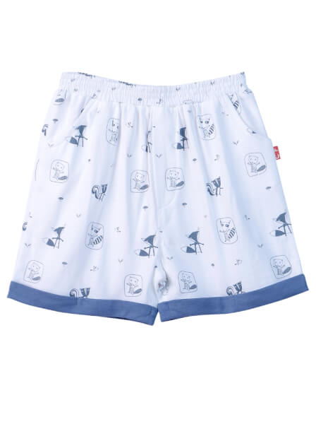 Bộ áo quần thun mặc nhà bé trai ngắn CF B0920002 (Trắng)