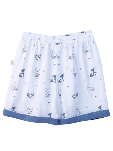 Bộ áo quần thun mặc nhà bé trai ngắn CF B0920002 (Trắng)