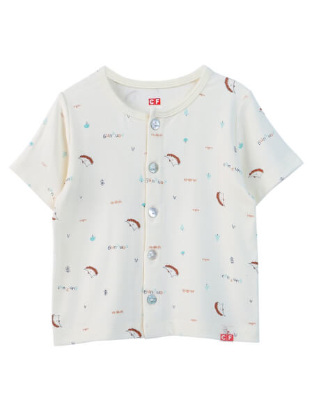 Bộ sơ sinh ngắn Modal CF I0820003 (3M/6M/9M,Vàng họa tiết)