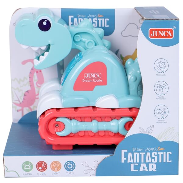 Xe xúc khủng long có nhạc và đèn JS025642