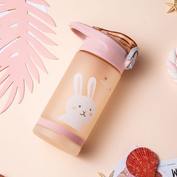 Bình tritan Diller có tay cầm cho bé 550ml- Hồng