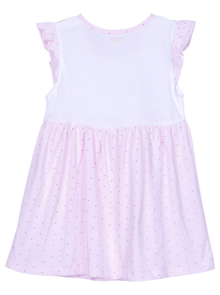 Đầm thun bé gái mặc nhà CF G1220032 (1-6 tuổi,Hồng)