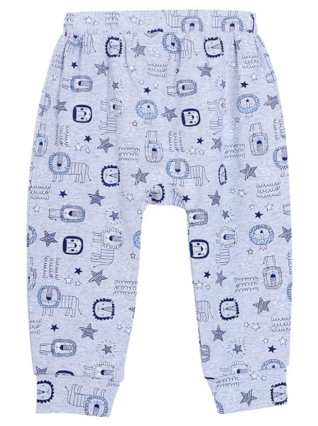 Bộ áo quần thun bé trai dài CF B1020004 (9-24M,Xanh)