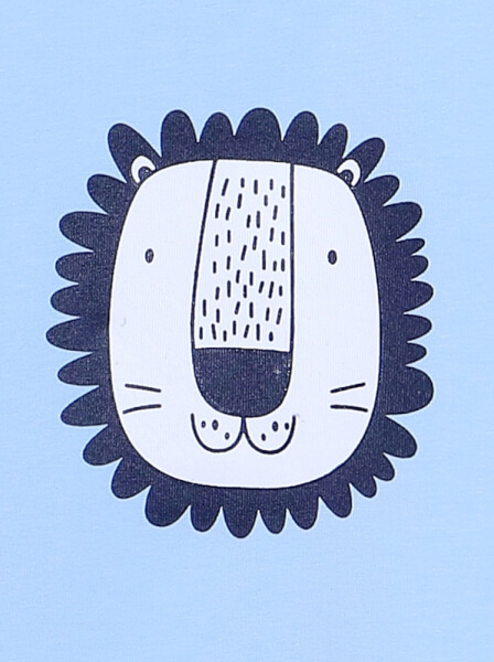 Bộ áo quần thun bé trai dài CF B1020004 (9-24M,Xanh)