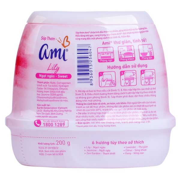 Combo 2 Sáp thơm Ami Lily 200g