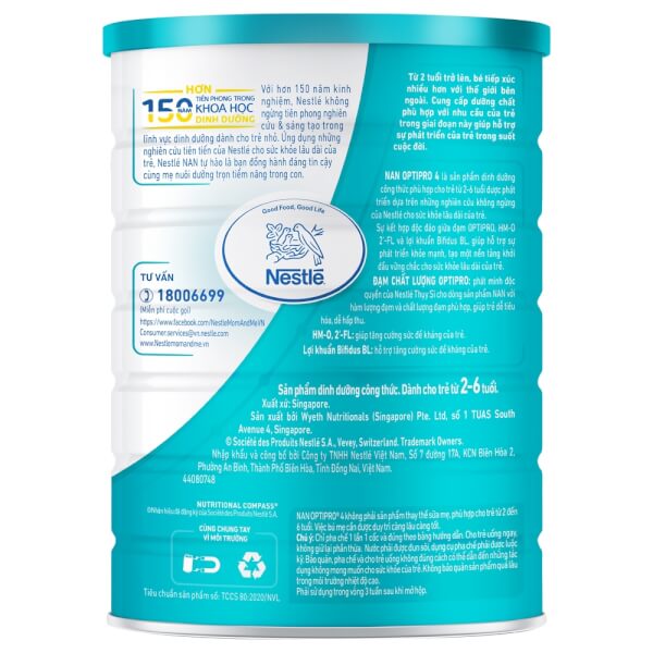 Sữa Nan Optipro 4 1.7kg, HMO (2-6 tuổi)
