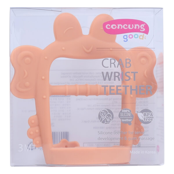 Gặm nướu vòng  tay silicone con cua ConCung Good - Cam