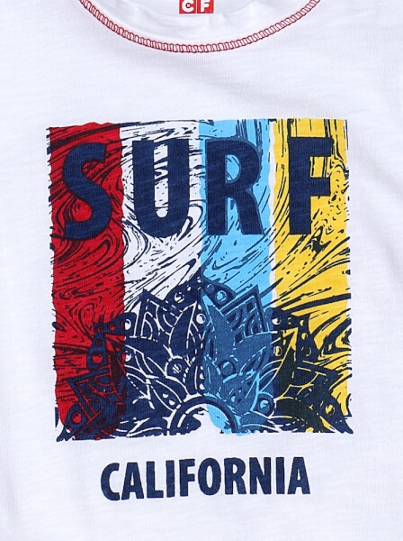 Bộ áo quần thun bé trai dài CF B1220023 (9M-24M,Nhiều màu)