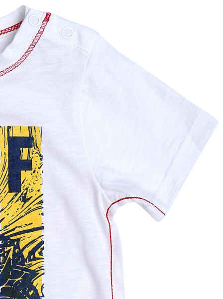 Bộ áo quần thun bé trai dài CF B1220023 (9M-24M,Nhiều màu)